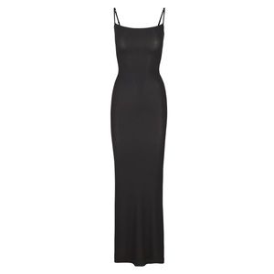NWT SKIMS Soft Lounge Long Slip Dress in Onyx